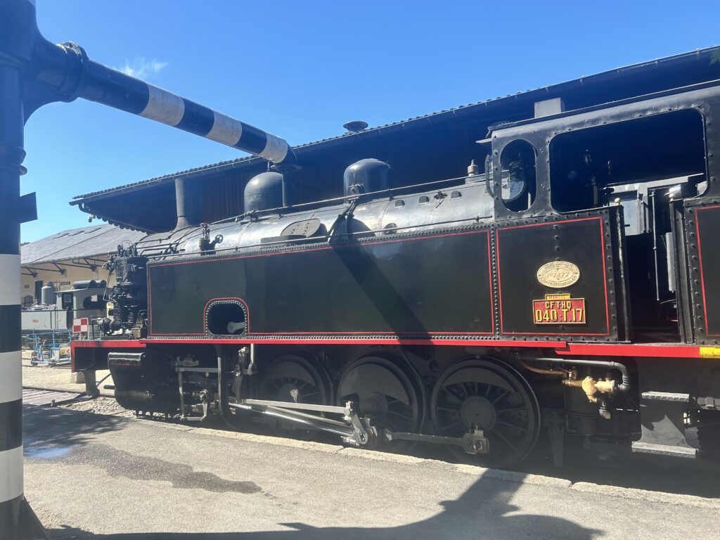 Une locomotive à vapeur
