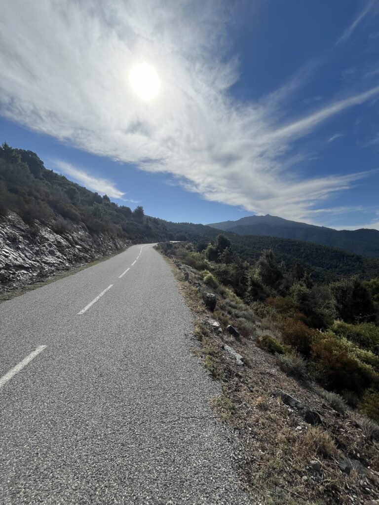 Haute-Corse en Castagniccia vers le col de Pratu